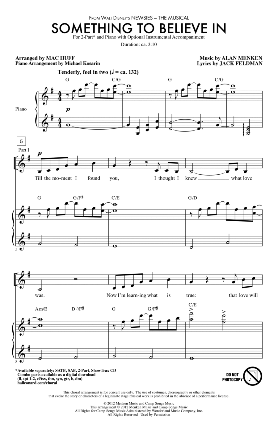 Something To Believe In 2-Part scores gallery preview page 1