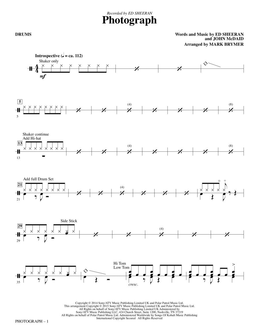 Photograph - Drums Choir scores gallery preview page 1