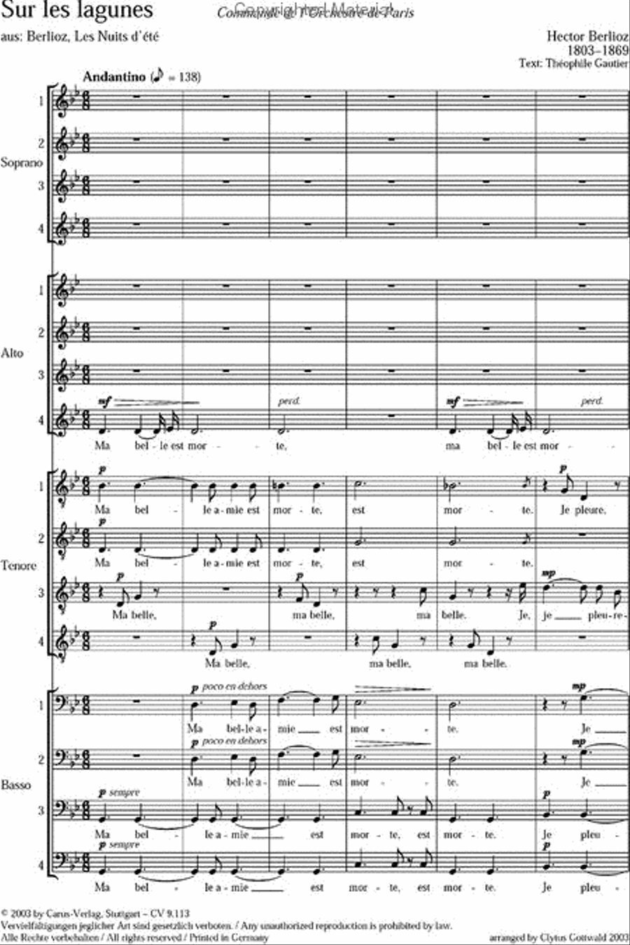 Sur les lagunes Choir scores gallery preview page 2