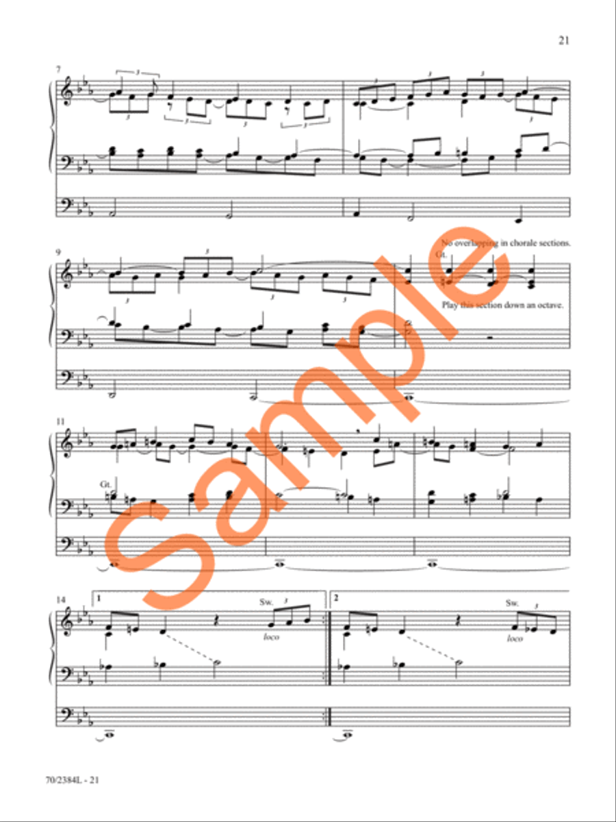 The Organist's Library, Vol. 72 Organ Solo scores gallery preview page 17