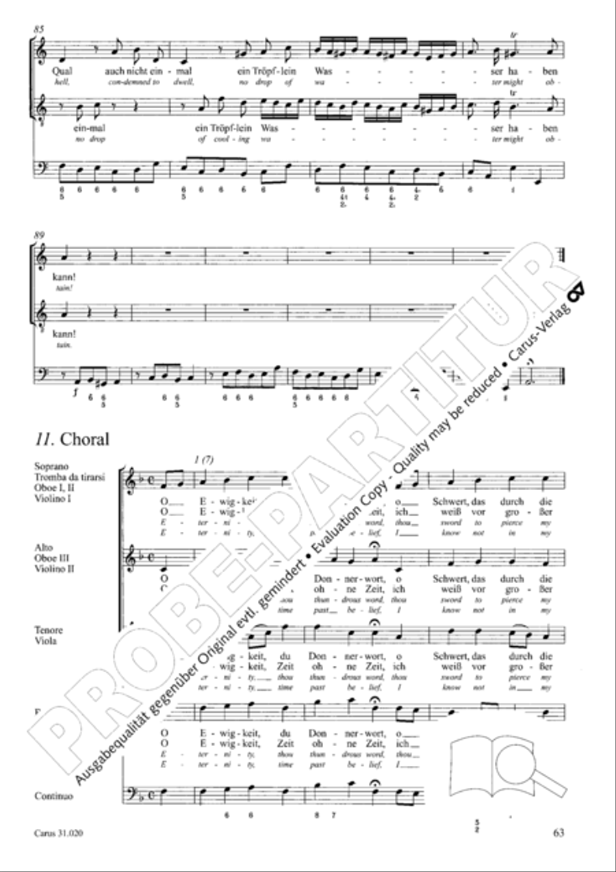Eternity, thou thundrous word (O Ewigkeit, du Donnerwort) ATB scores gallery preview page 64