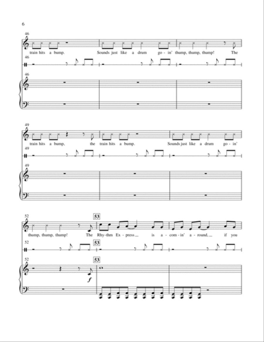 The Rhythm Express The Rhythm Express Choir scores gallery preview page 6