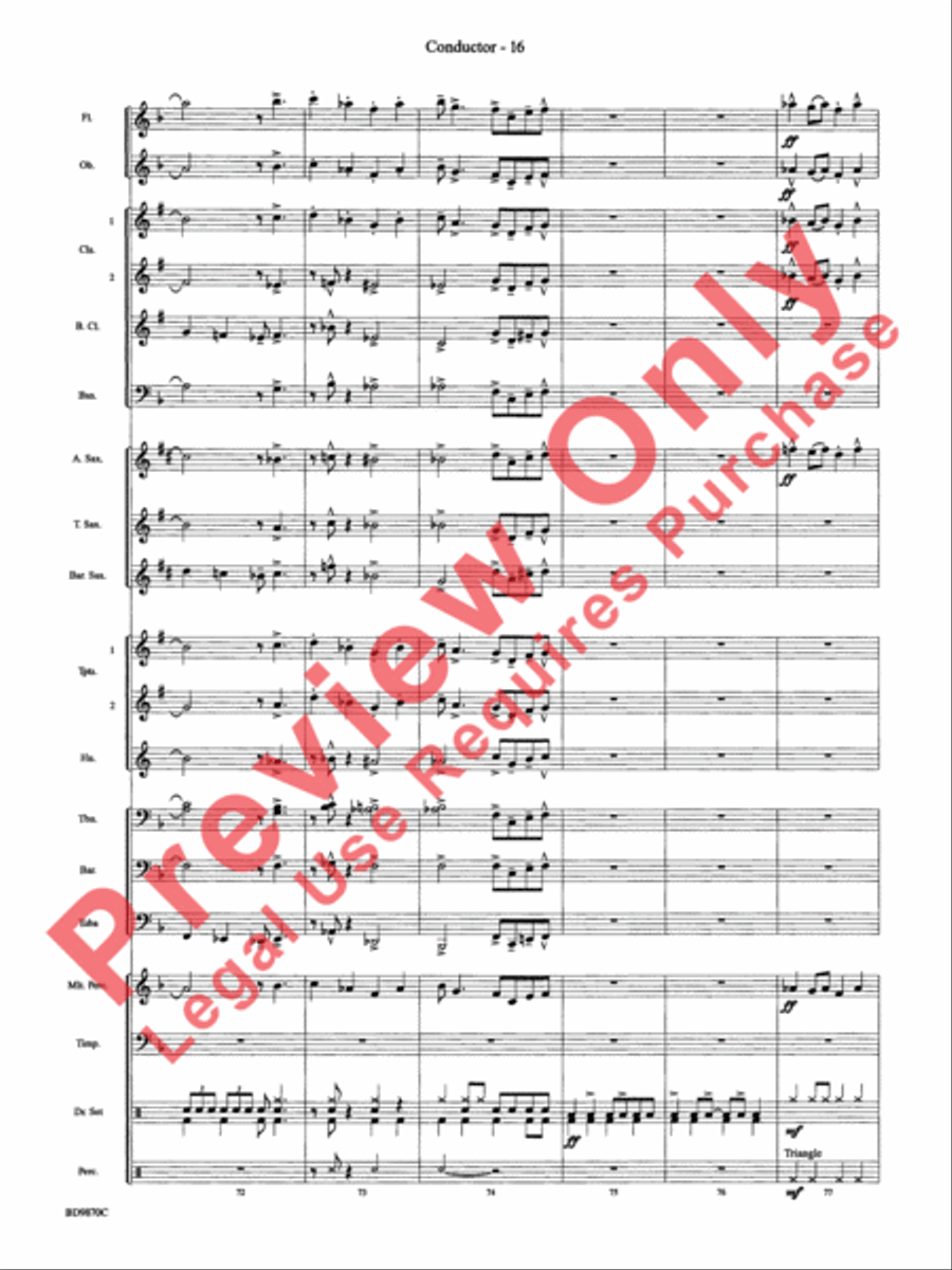 Christmas a la Big Band Christmas a la Big Band Concert Band scores gallery preview page 19