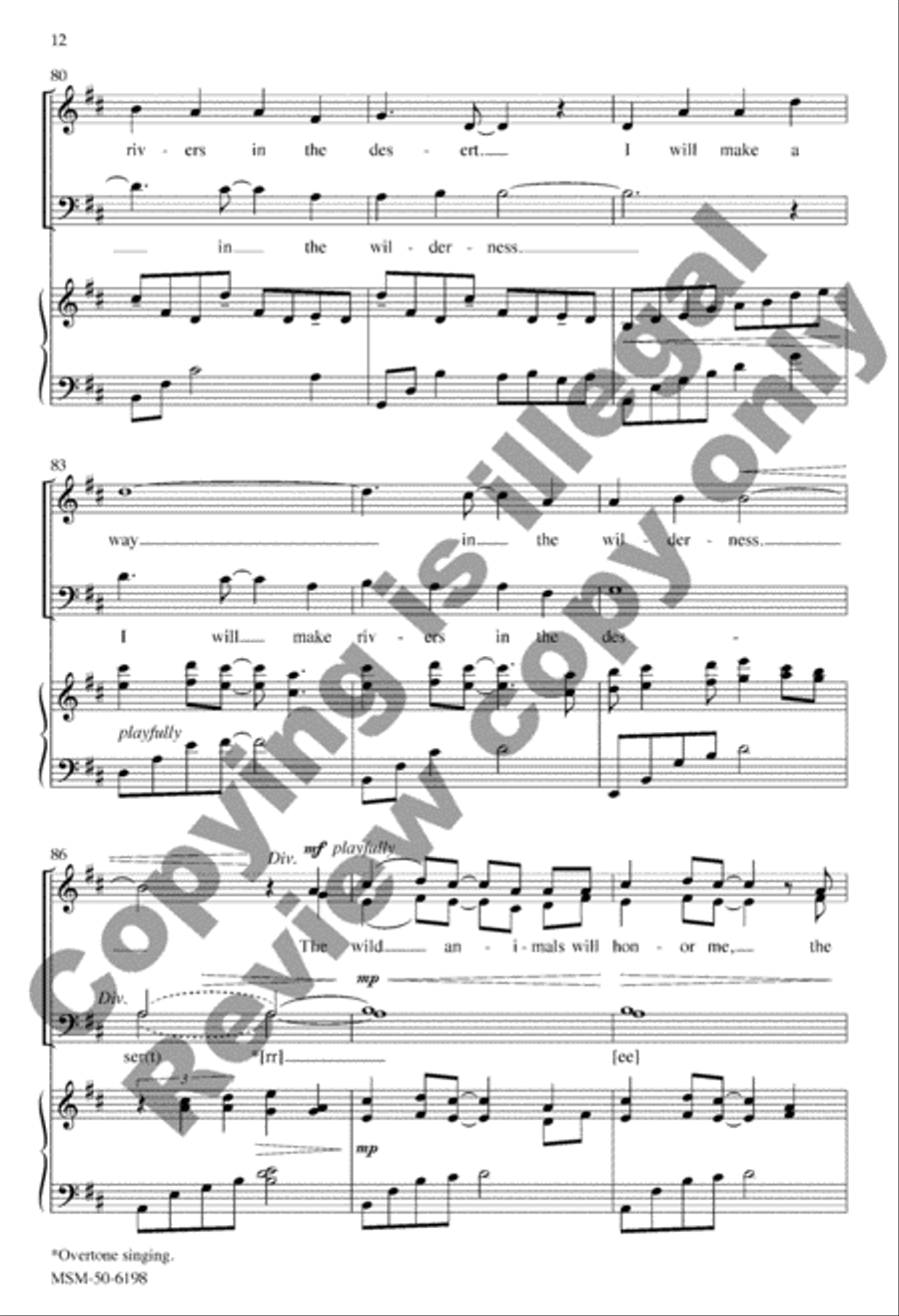 I Will Make a Way! 4-Part scores gallery preview page 12