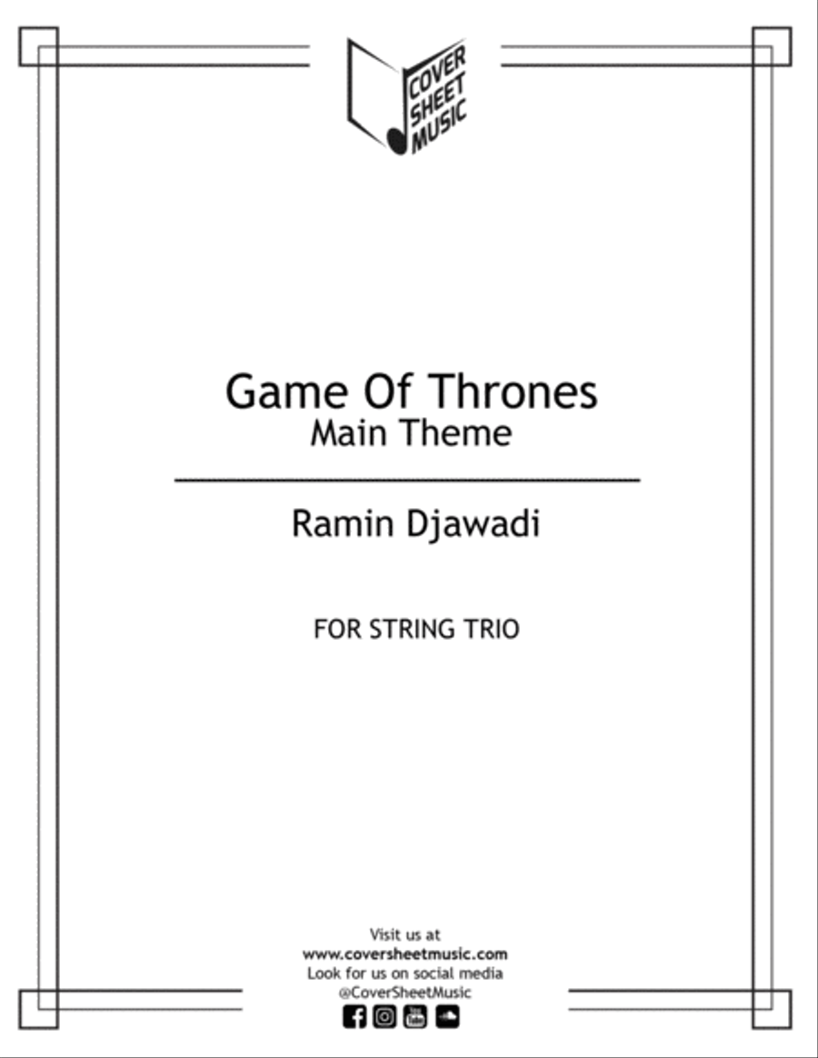 Game Of Thrones String Trio scores gallery preview page 1