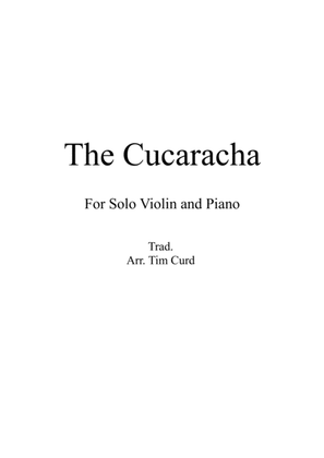 Book cover for The Cucaracha. For Solo Violin and Piano