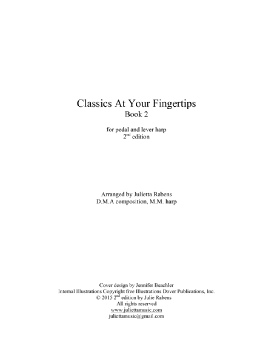 Classics at Your Fingertips for Harp Book 2 Harp scores gallery preview page 2