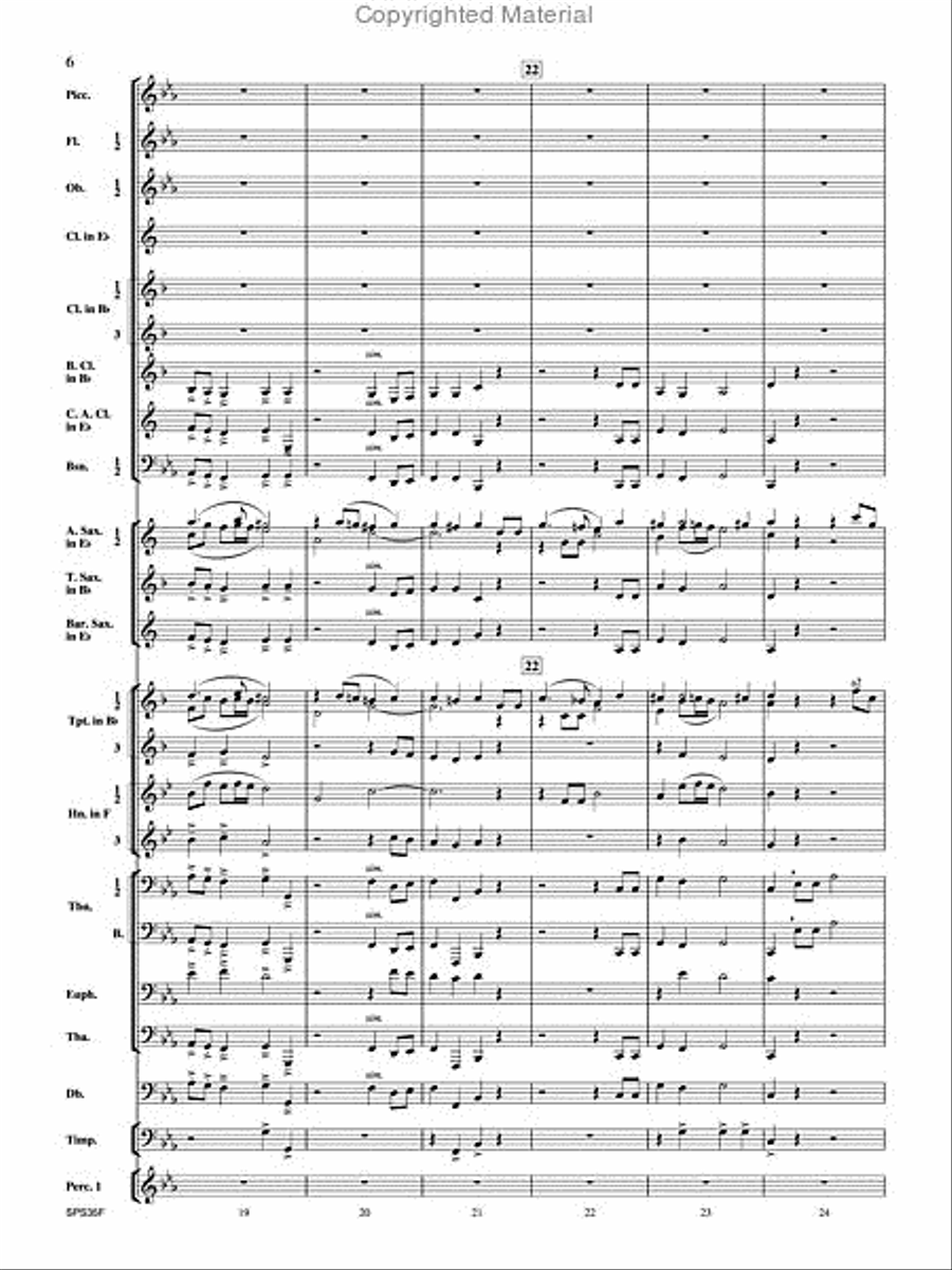 Procession of the Academics Concert Band scores gallery preview page 7