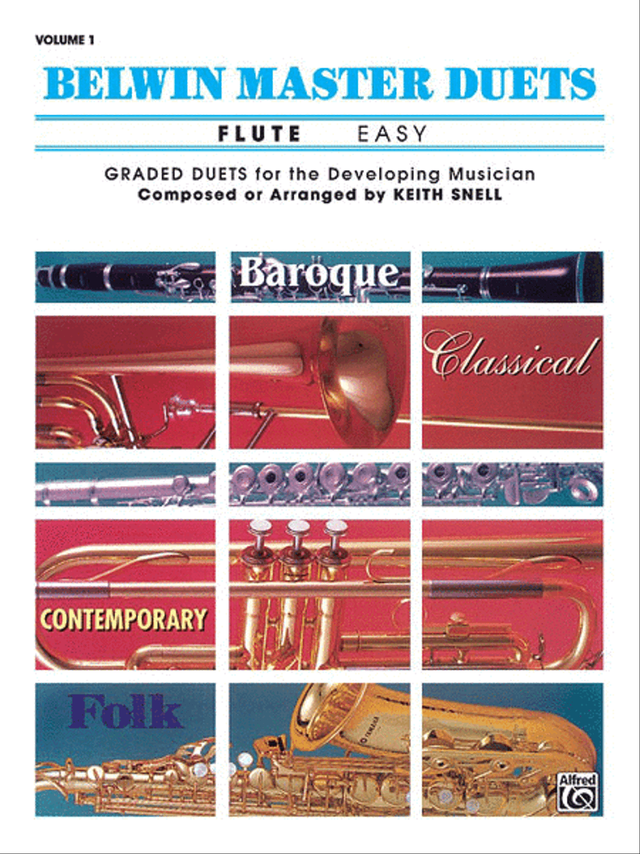 Belwin Master Duets (Flute), Volume 1 Flute Duet scores gallery preview page 1