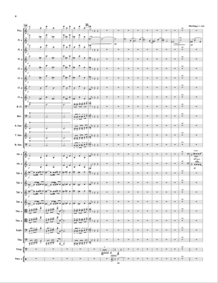 Purgatory, One-Act Opera for Wind Ensemble and Voices Concert Band scores gallery preview page 4