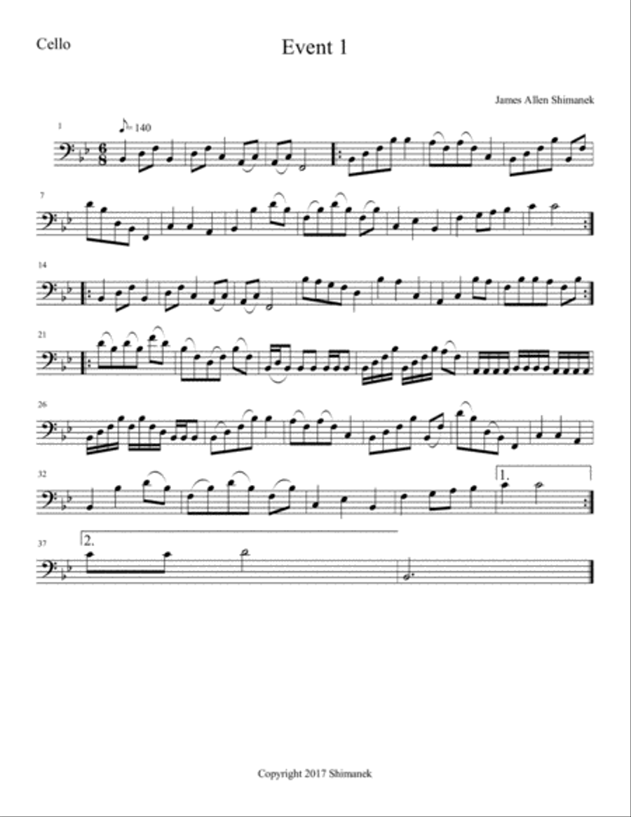 The Events 1-10 String Duet scores gallery preview page 5