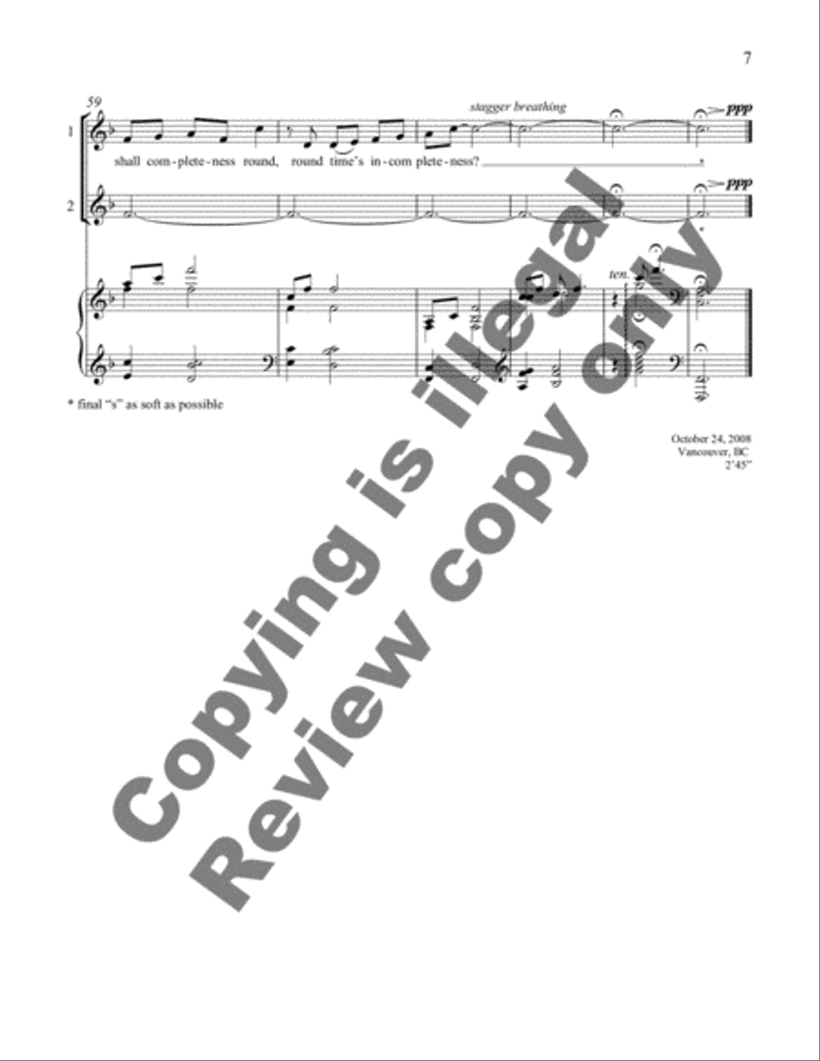 The half moon SSA scores gallery preview page 12