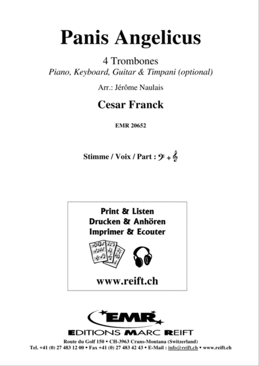 Panis Angelicus Trombone Quartet scores gallery preview page 2