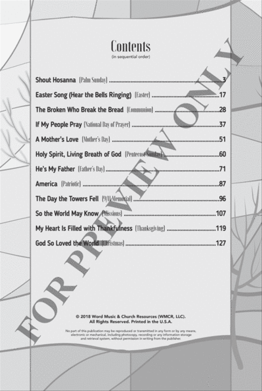The Church Choir Musical Yearbook - Choral Book Choir scores gallery preview page 3