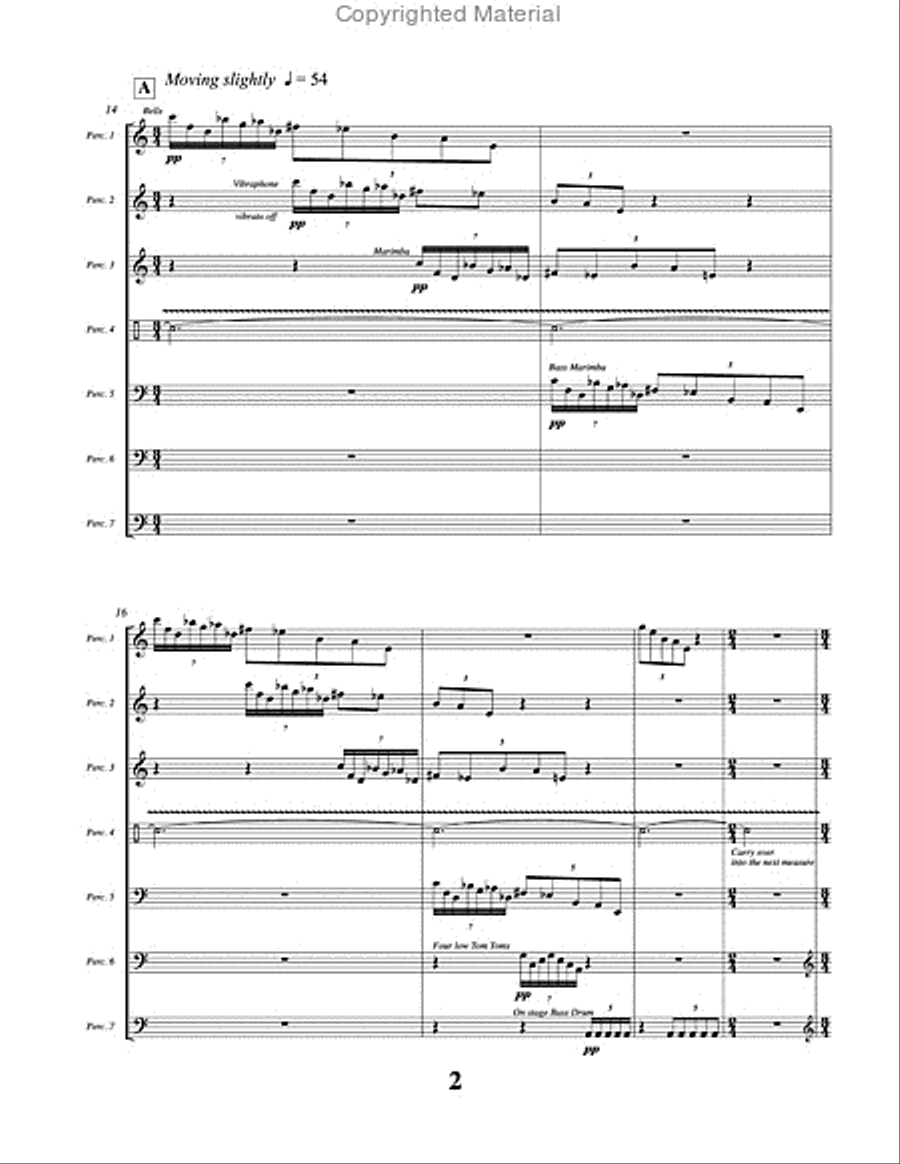 Sacred Stones Percussion Ensemble scores gallery preview page 3
