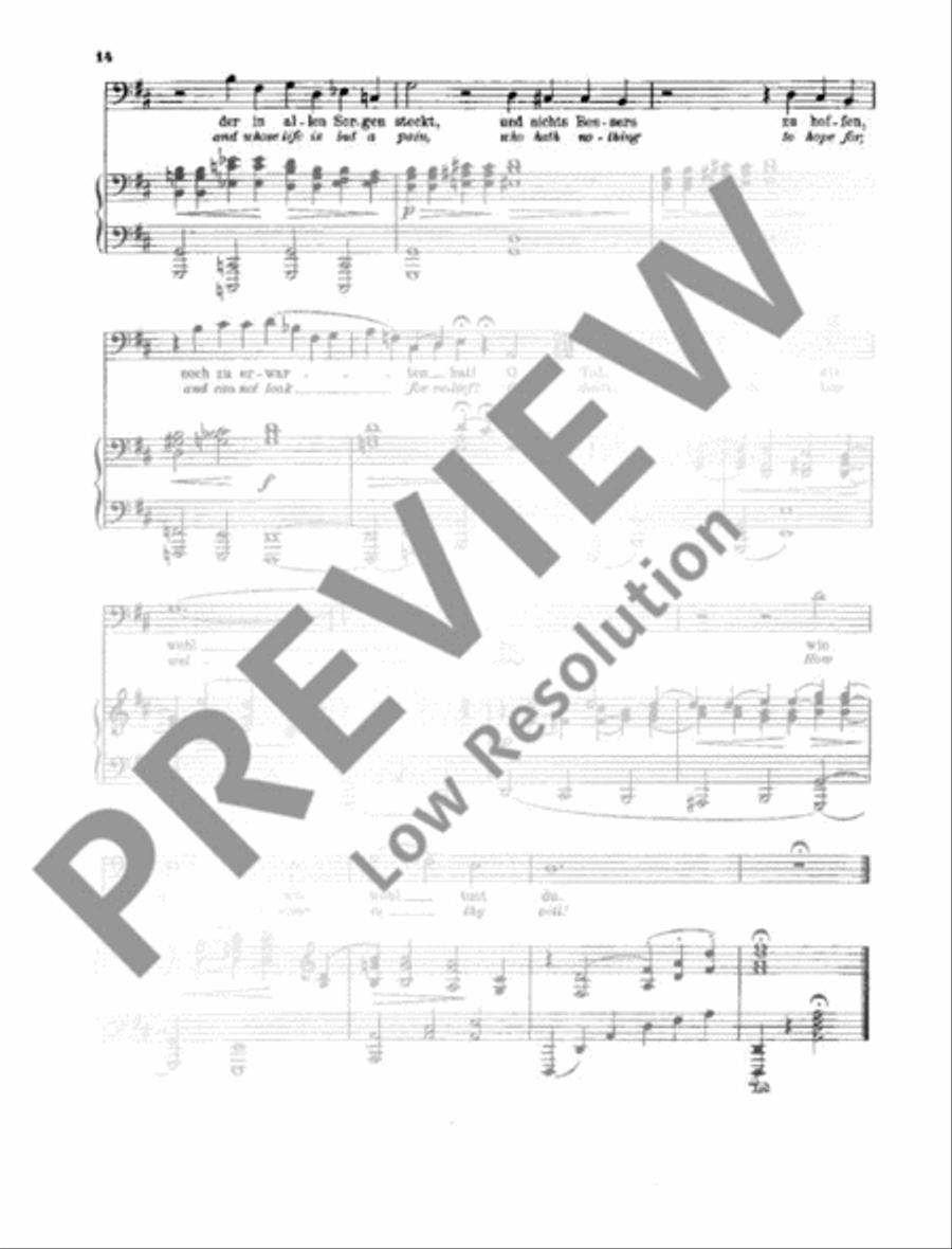 4 ernste Gesänge 4 ernste Gesänge Bass Voice scores gallery preview page 15