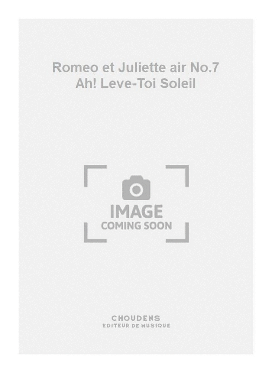 Romeo et Juliette air No.7 Ah! Leve-Toi Soleil Tenor Voice scores gallery preview page 1