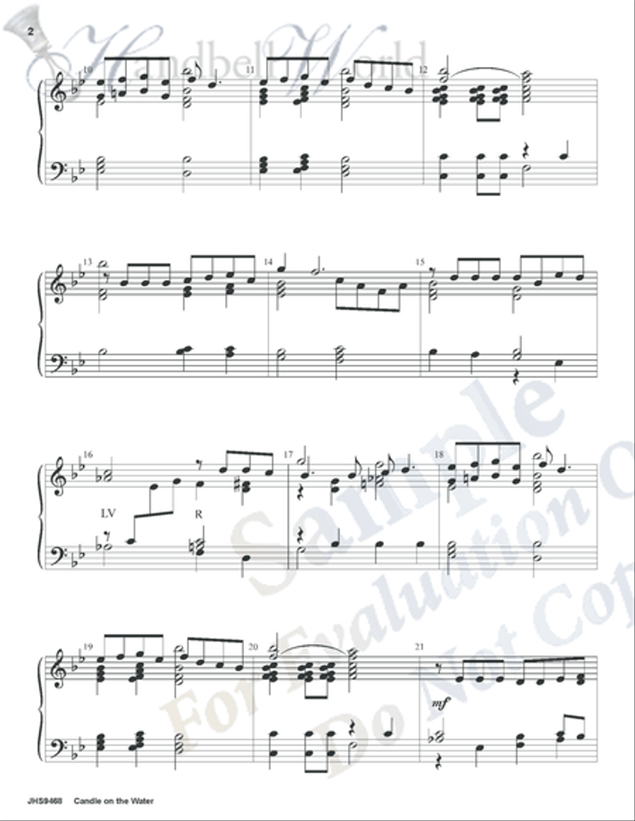 Candle on the Water 3-Octaves scores gallery preview page 2