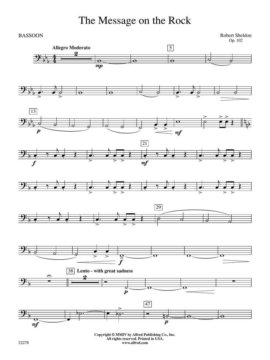 The Message on the Rock: Bassoon