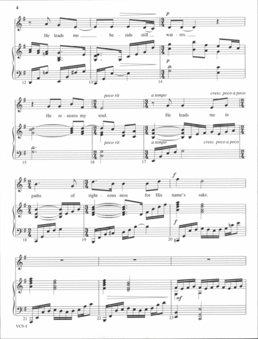 Psalm Settings of Craig Courtney Medium Voice scores gallery preview page 3
