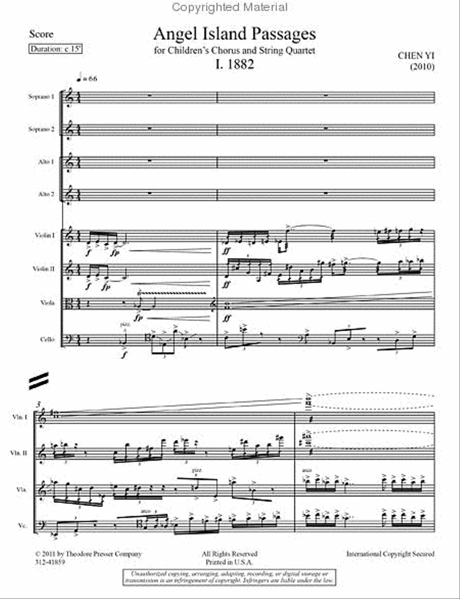 Angel Island Passages Choir scores gallery preview page 2