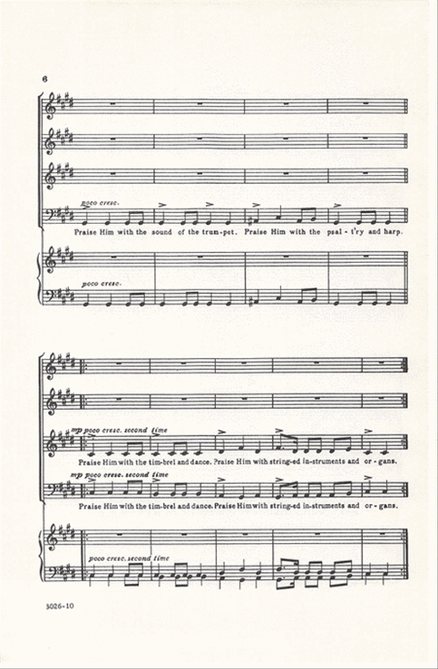 Psalm 150 Divisi scores gallery preview page 6