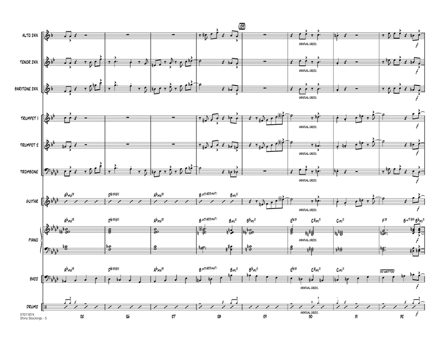 Shiny Stockings - Full Score Jazz Ensemble scores gallery preview page 5