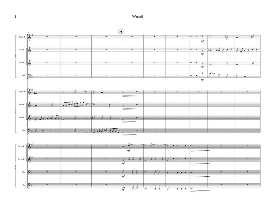 Wassail Brass Ensemble scores gallery preview page 6