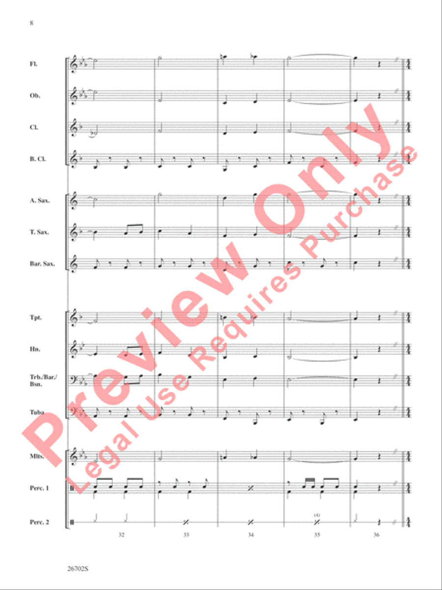 New Orleans Jubilee Concert Band scores gallery preview page 9