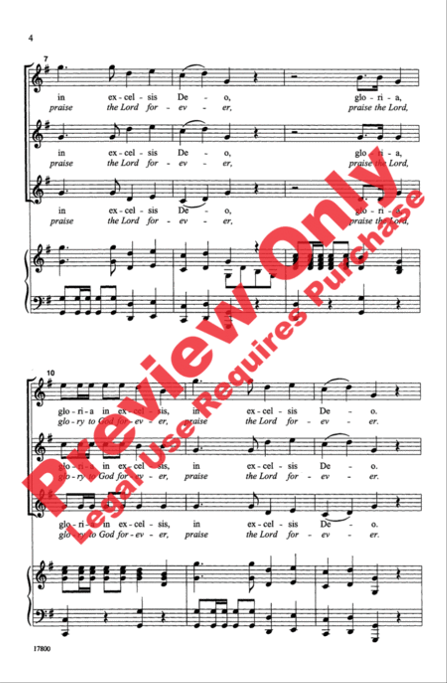 Gloria Women's Choir scores gallery preview page 4