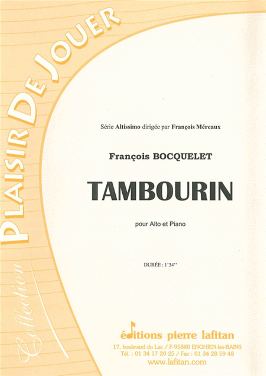 Tambourin Piano Accompaniment scores gallery preview page 1