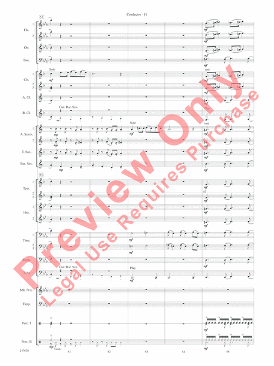 Rails West! (A Tale of the Odessa Puddle Jumper) Concert Band scores gallery preview page 14
