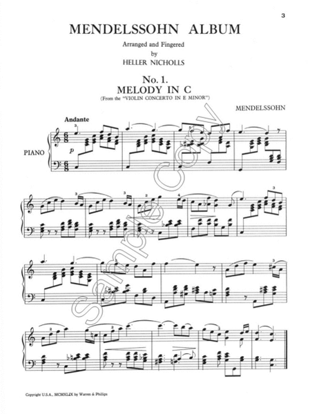 Mendelssohn - Silhouette Series
