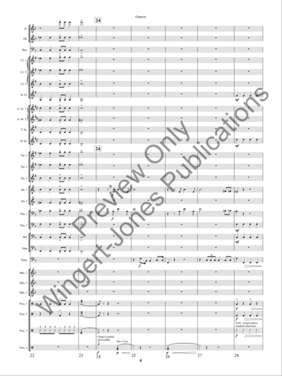 Outpost Concert Band scores gallery preview page 7