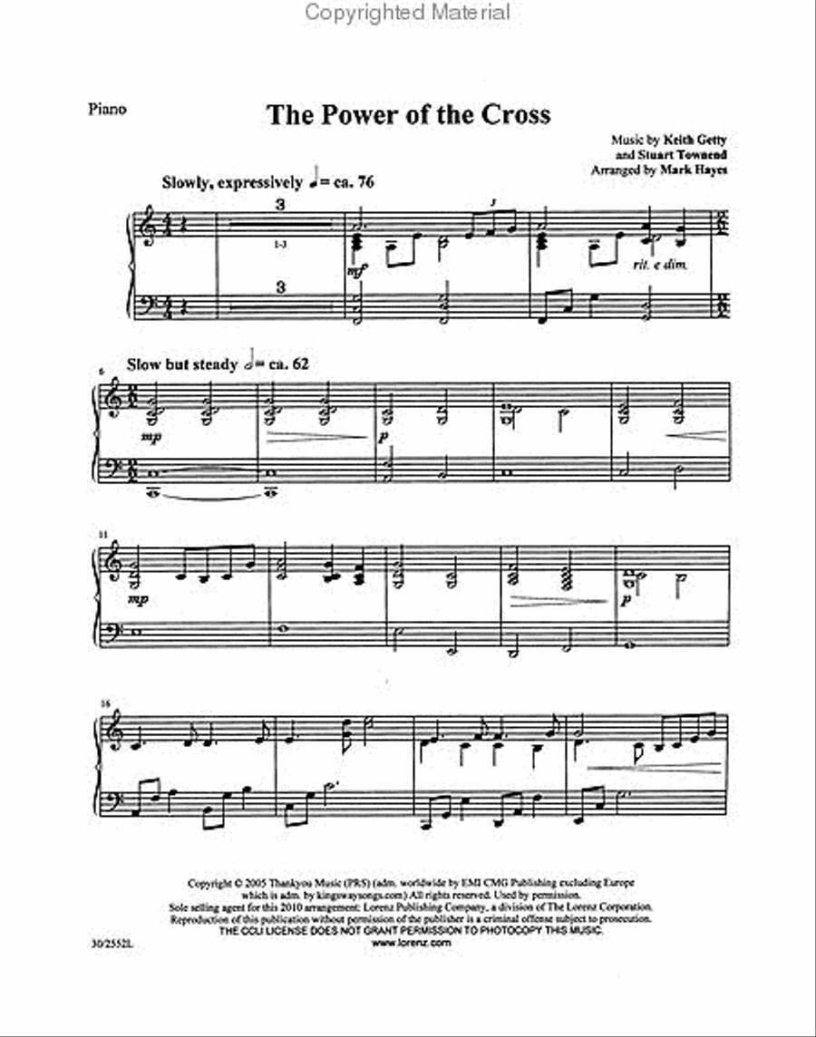 The Power of the Cross Brass Ensemble scores gallery preview page 3