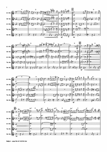 White Christmas by Irving Berlin Saxophone Quartet - Digital Sheet Music