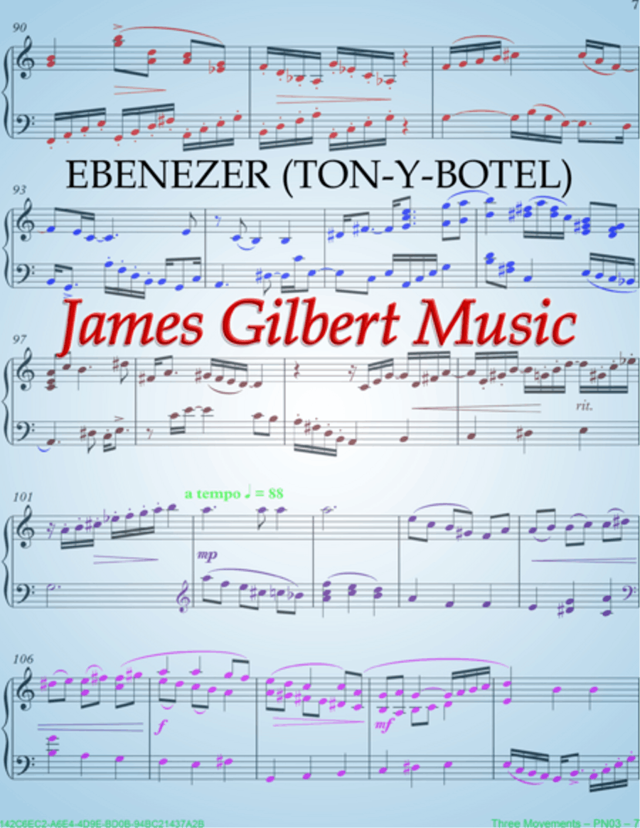 EBENEZER (TON-Y-BOTEL) Small Ensemble scores gallery preview page 1
