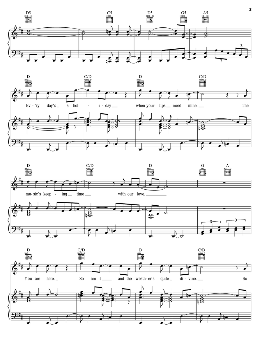 Light Up Piano, Vocal, Guitar scores gallery preview page 3