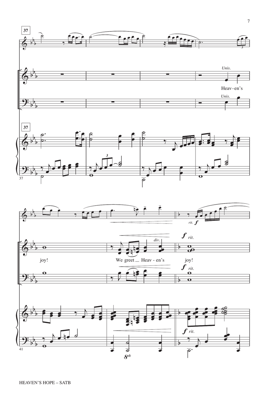 Heaven's Hope Heaven's Hope 4-Part scores gallery preview page 6