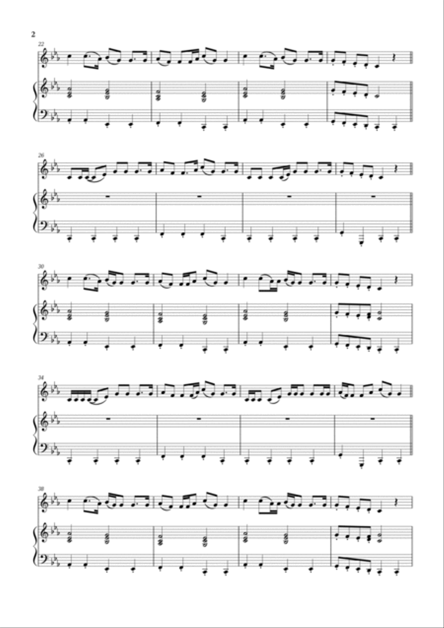 Wellerman Violin Solo scores gallery preview page 2
