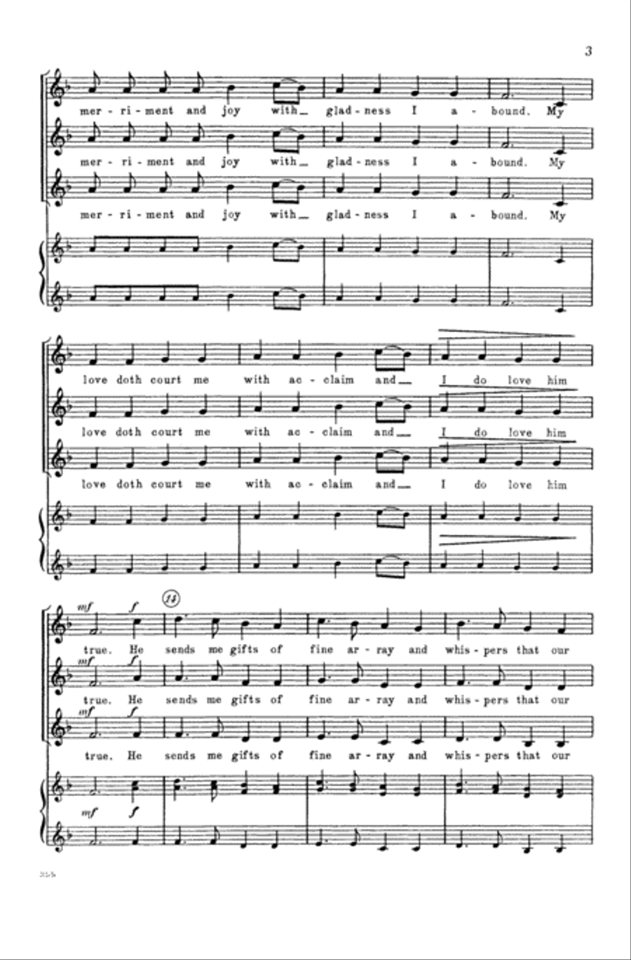My Heart Is Full of Merriment and Joy A Cappella scores gallery preview page 2