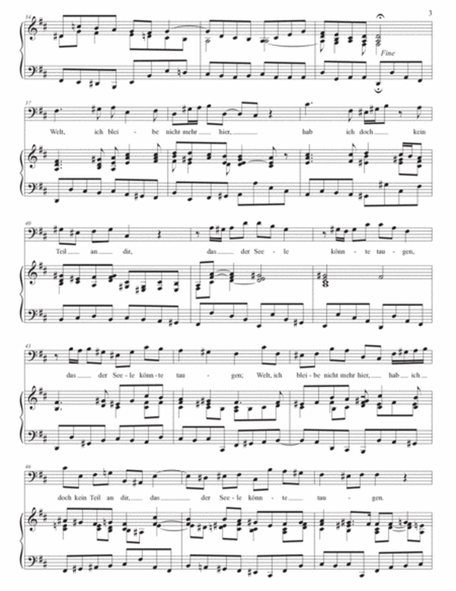 BACH: Schlummert ein, ihr matten Augen, BWV 82 (transposed to D major)