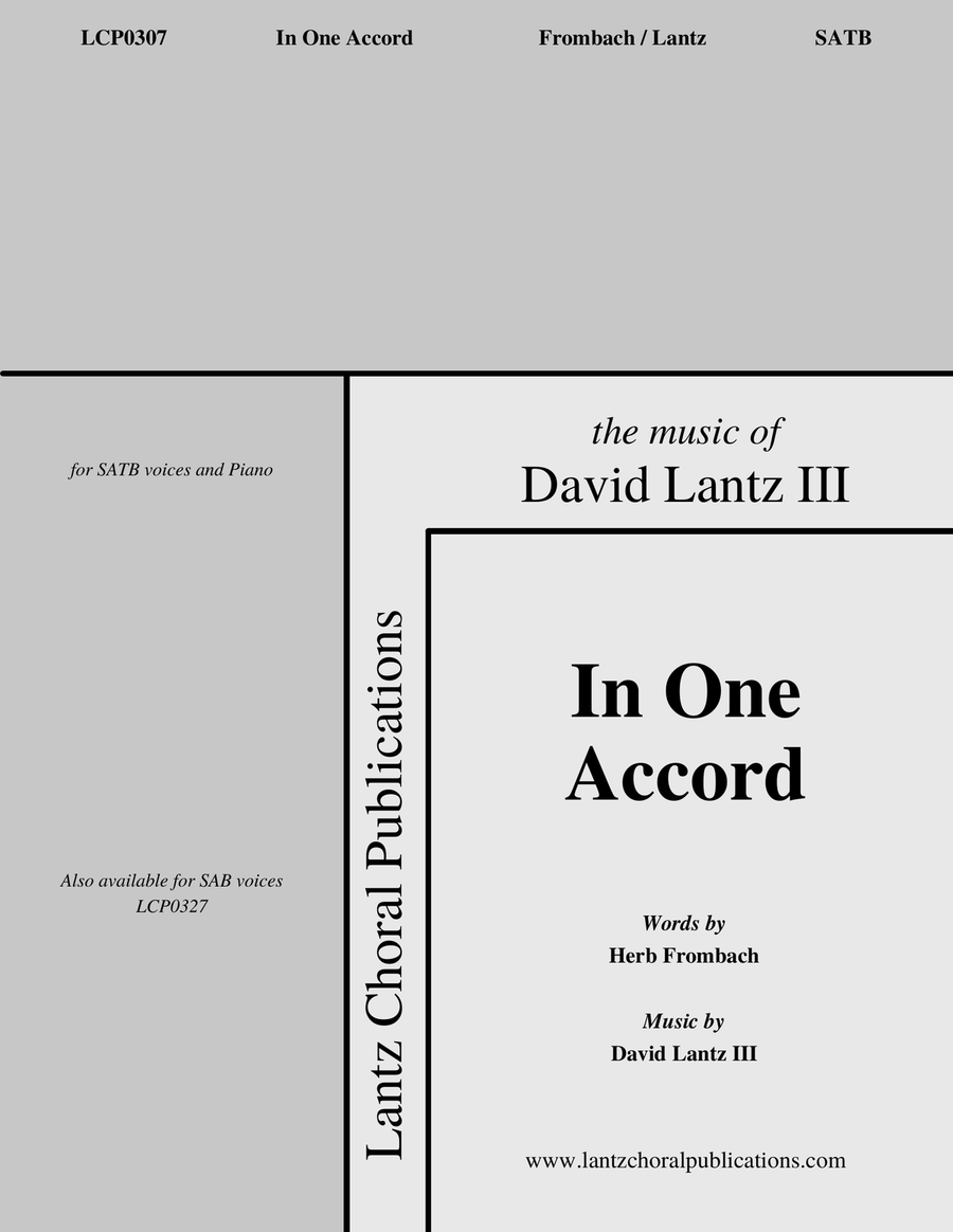 In One Accord 4-Part scores gallery preview page 1