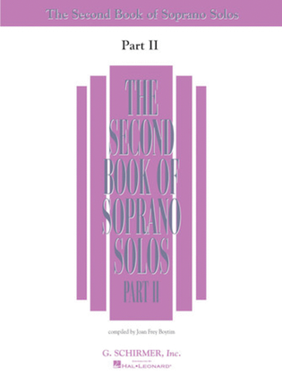 Book cover for The Second Book of Soprano Solos - Part II (Book Only)