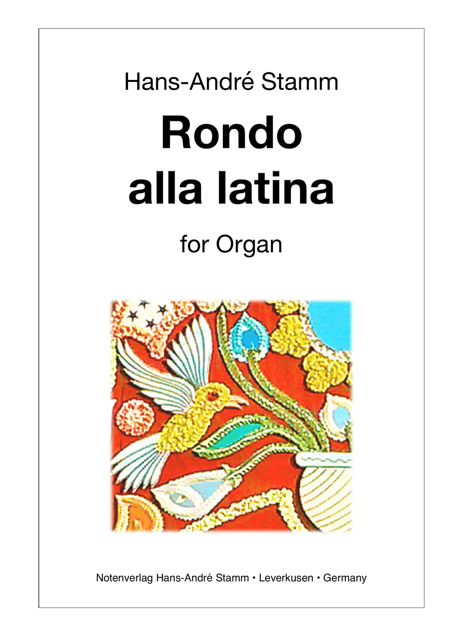 Rondo alla latina for organ Organ Solo scores gallery preview page 1