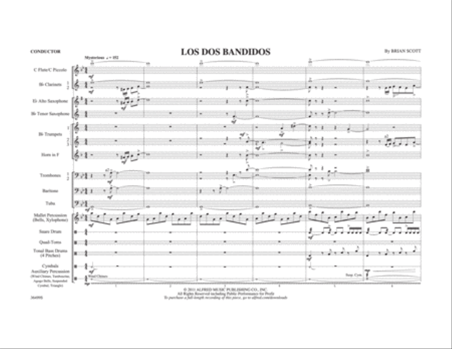 Los Dos Bandidos Marching Band scores gallery preview page 2