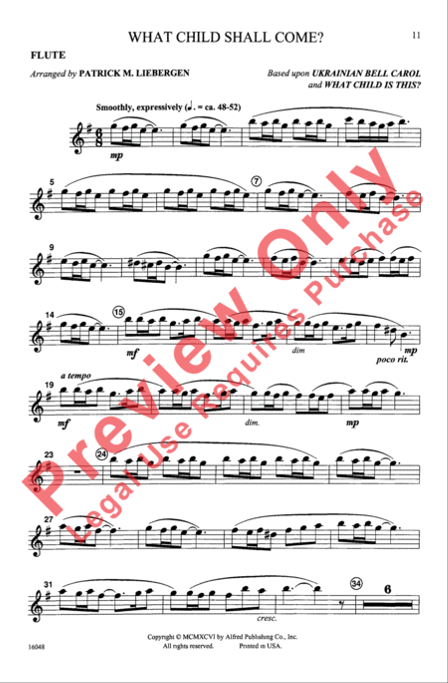 What Child Shall Come? 3-Part scores gallery preview page 11