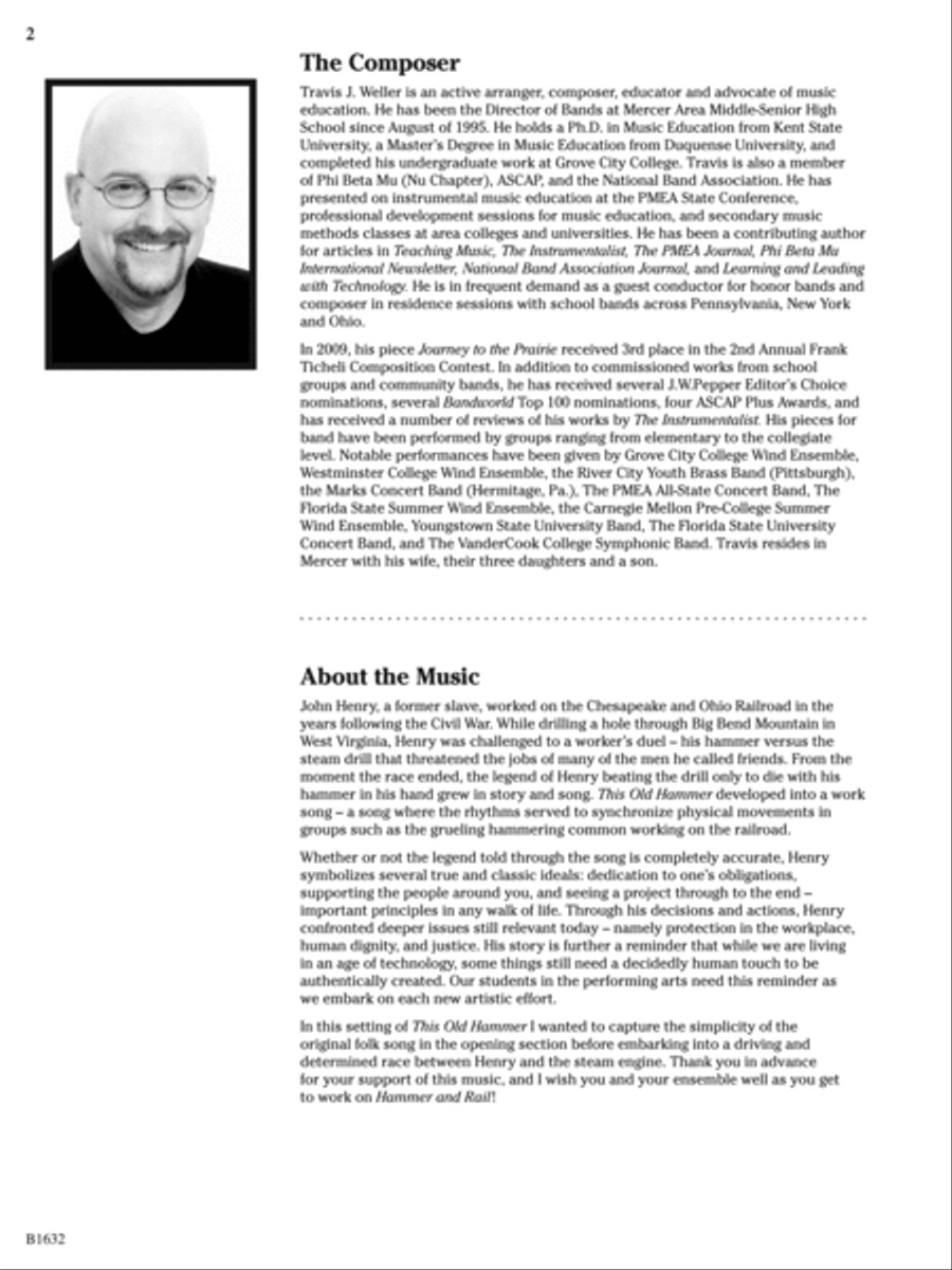 Hammer and Rail: Score Hammer and Rail: Score Concert Band scores gallery preview page 2