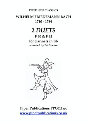 W. F. BACH: 2 DUETS FOR CLARINETS