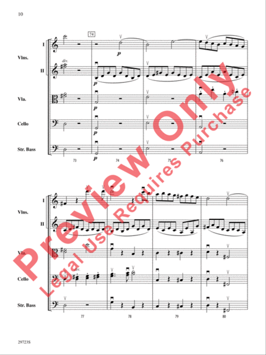 Symphony No. 41 String Orchestra scores gallery preview page 11